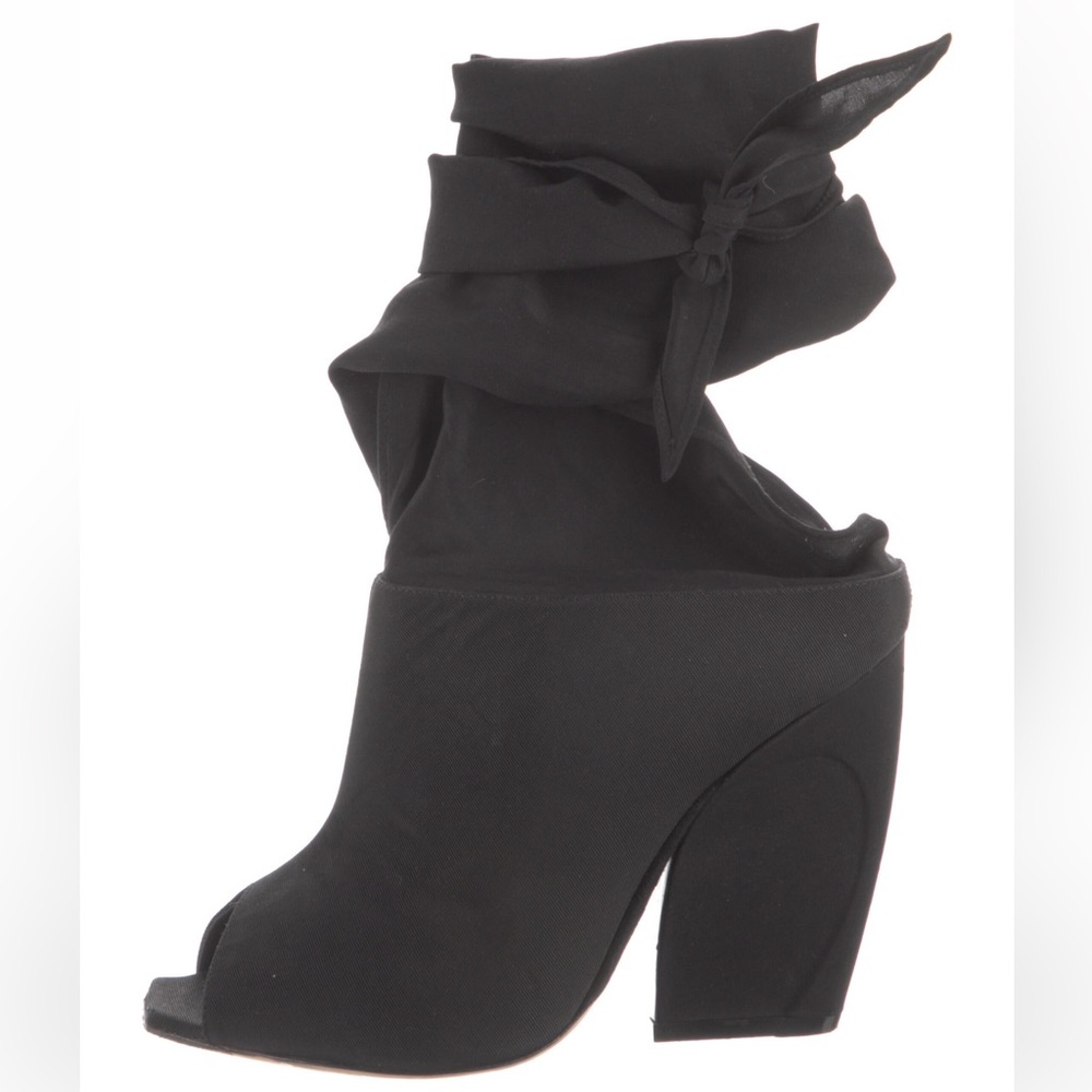 Christian Dior Faille Open Toe Wrap Mules 38.5